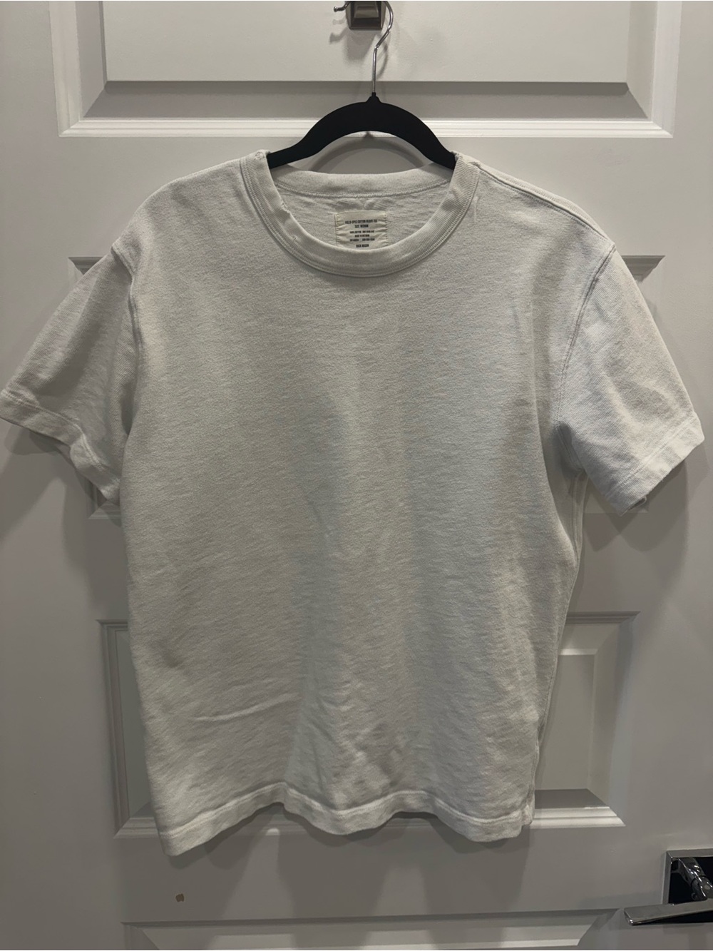 Men’s Buck Mason White Short-Sleeve Crew T-Shirt Medium - Like New